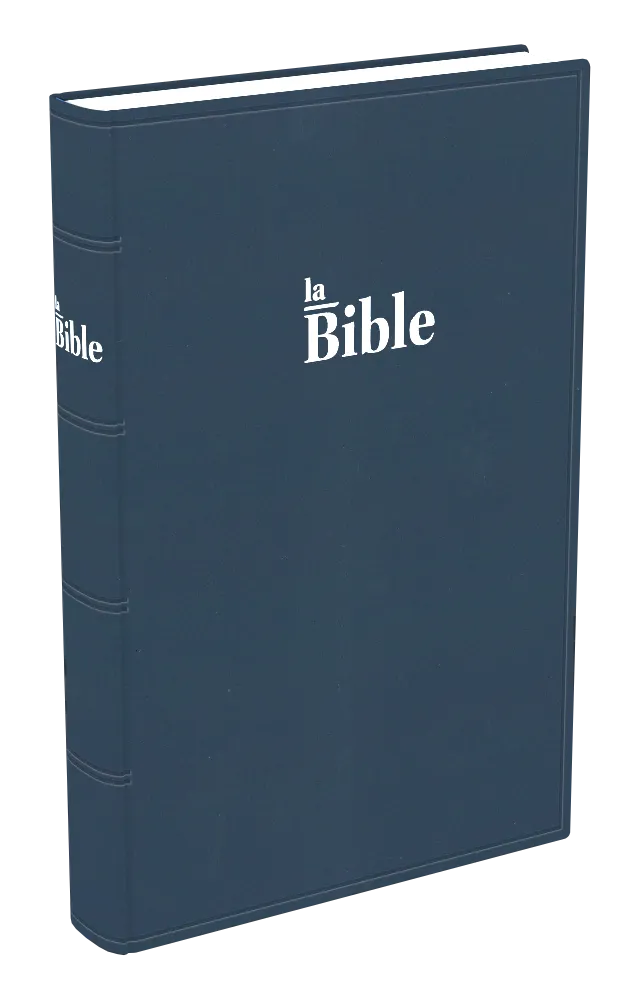 Bible Darby gros caractères souple bleu
