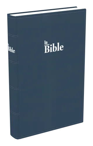 Bible Darby gros caractères souple bleu