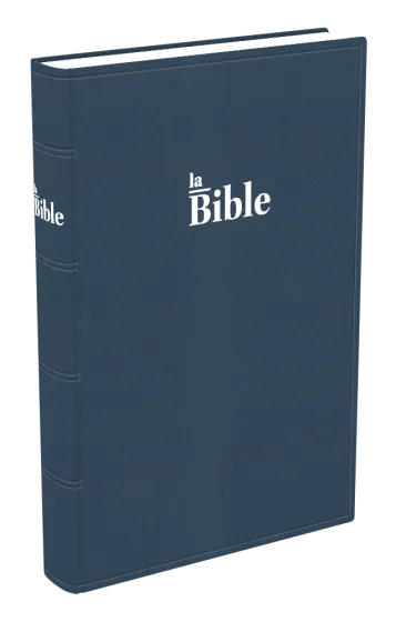 Bible Darby gros caractères souple bleu