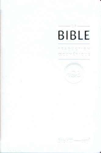 Bible TOB souple blanc or notes essentielles
