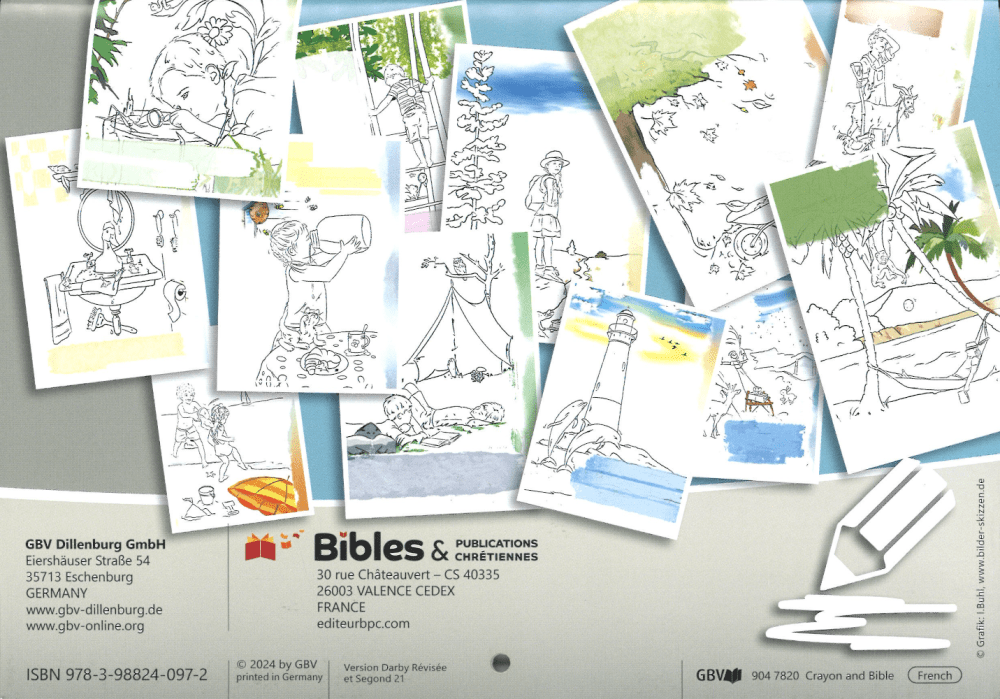 Calendrier mensuel avec ma Bible et mes crayons