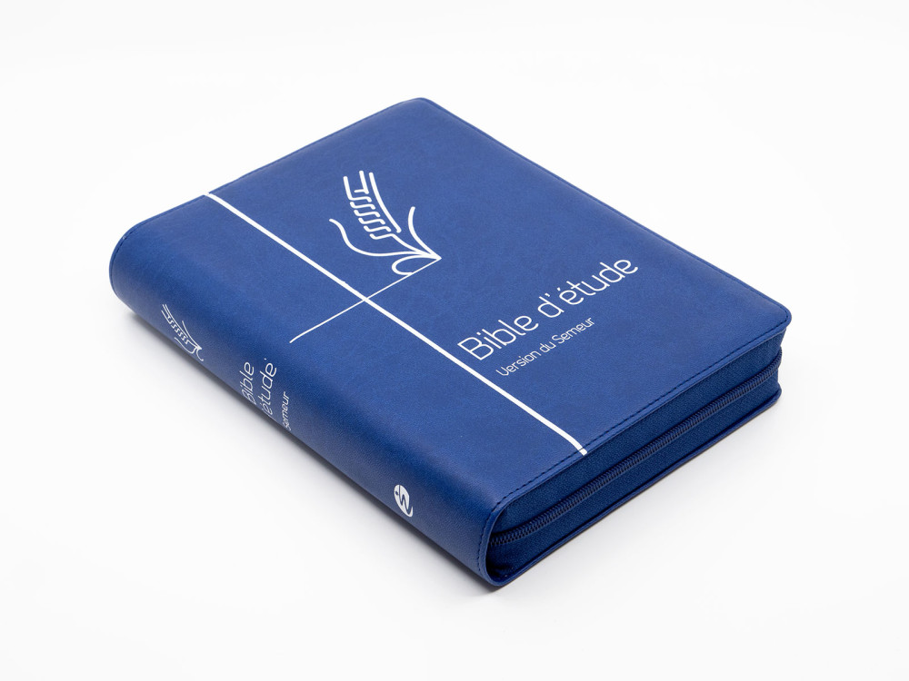 Bible Semeur Etude bleu zip