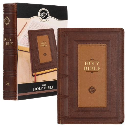 KJV The Holy Bible giant print leather brown