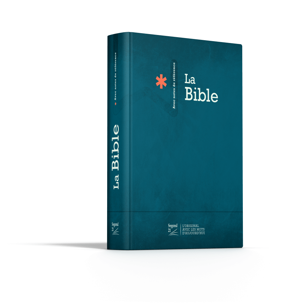 Bible SG21 rigide bleue avec notes de référence