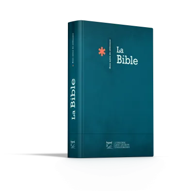 Bible SG21 rigide bleue avec notes de référence