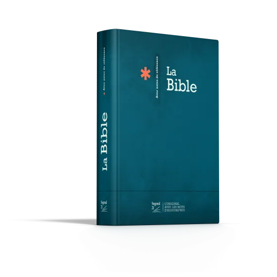 Bible SG21 rigide bleue avec notes de référence