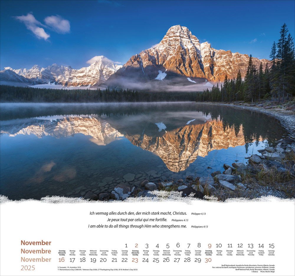 Calendrier - Montagnes - 12 posters