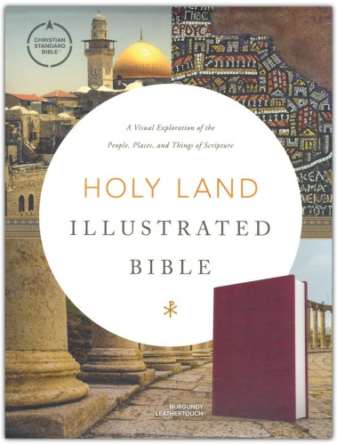 CSB Holy land illustrated Bible burgundy leathertouch