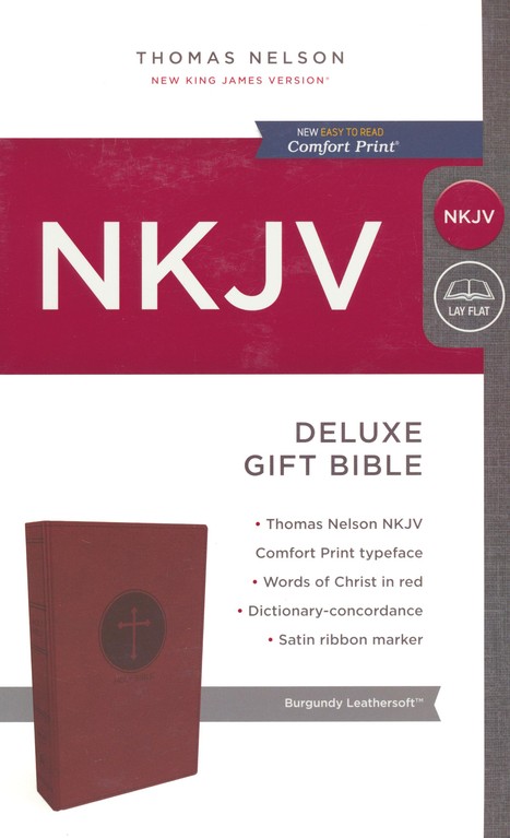 NKJV deluxe gift Bible burgundy