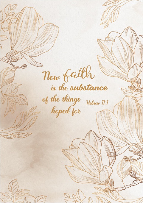 Journal Faith is the substance - Hebrew 11:1