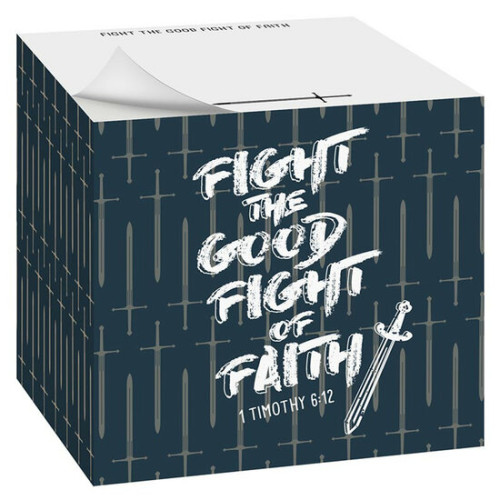 Bloc memo - Fight for the good fight, fight for faith - 1 Tim. 6:12