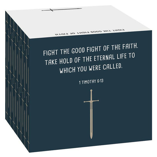 Bloc memo - Fight for the good fight, fight for faith - 1 Tim. 6:12