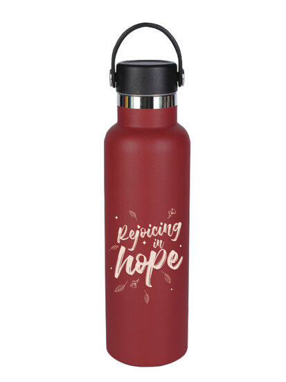 Bouteille thermos Rejoicing in hope - burgundy