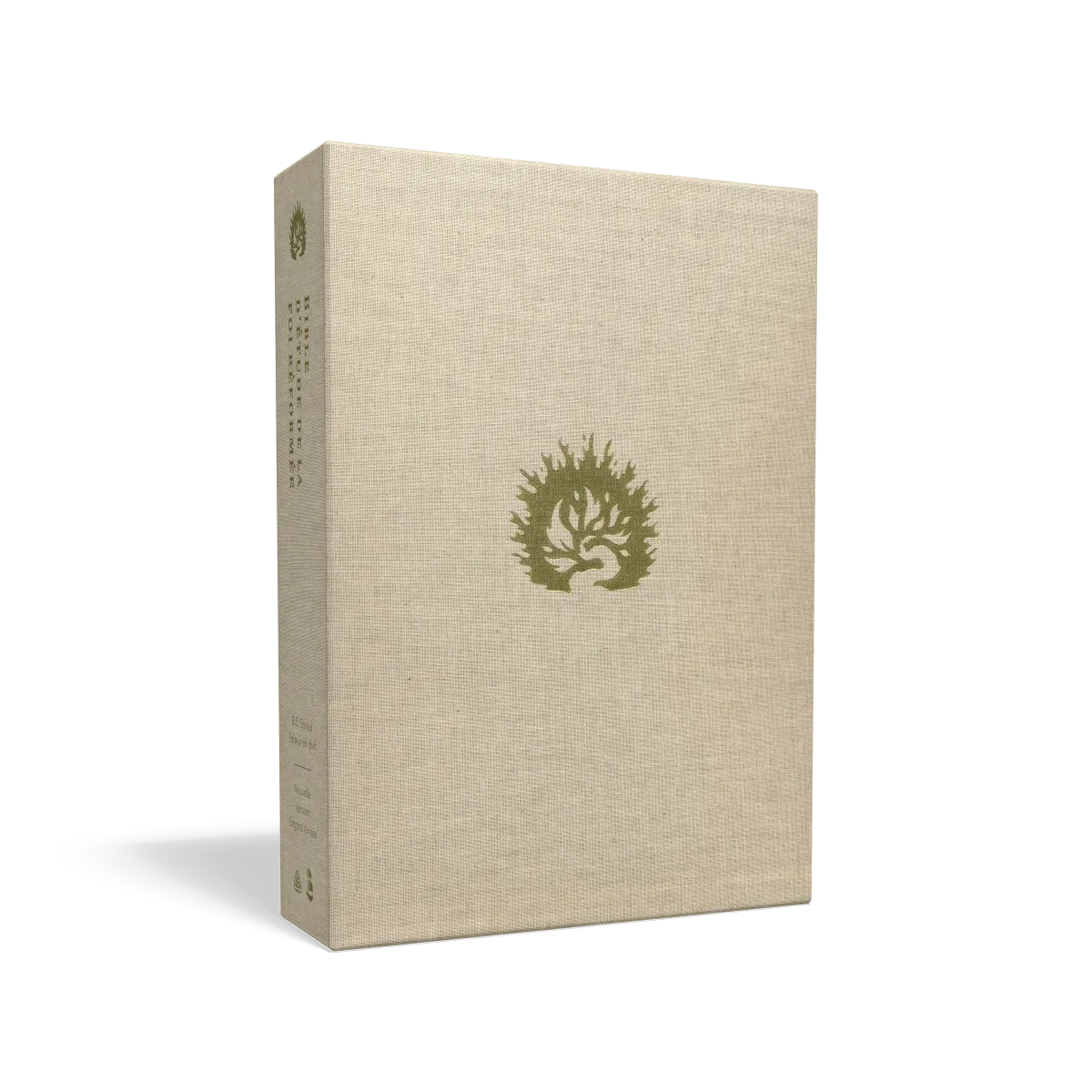 Bible Colombe étude de la foi réformée souple anthracite or