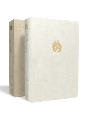 Bible Colombe étude de la foi réformée souple blanche or