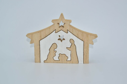 Puzzle Crèche en bois - 3 pièces