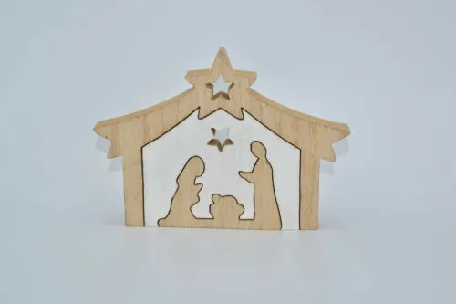 Puzzle Crèche en bois - 3 pièces