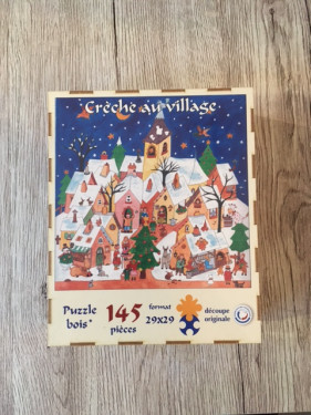 Puzzle Crèche au village - 145 pièces