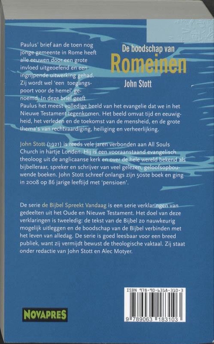 De boodschap van Romeinen - de Bijbel spreekt vandaag