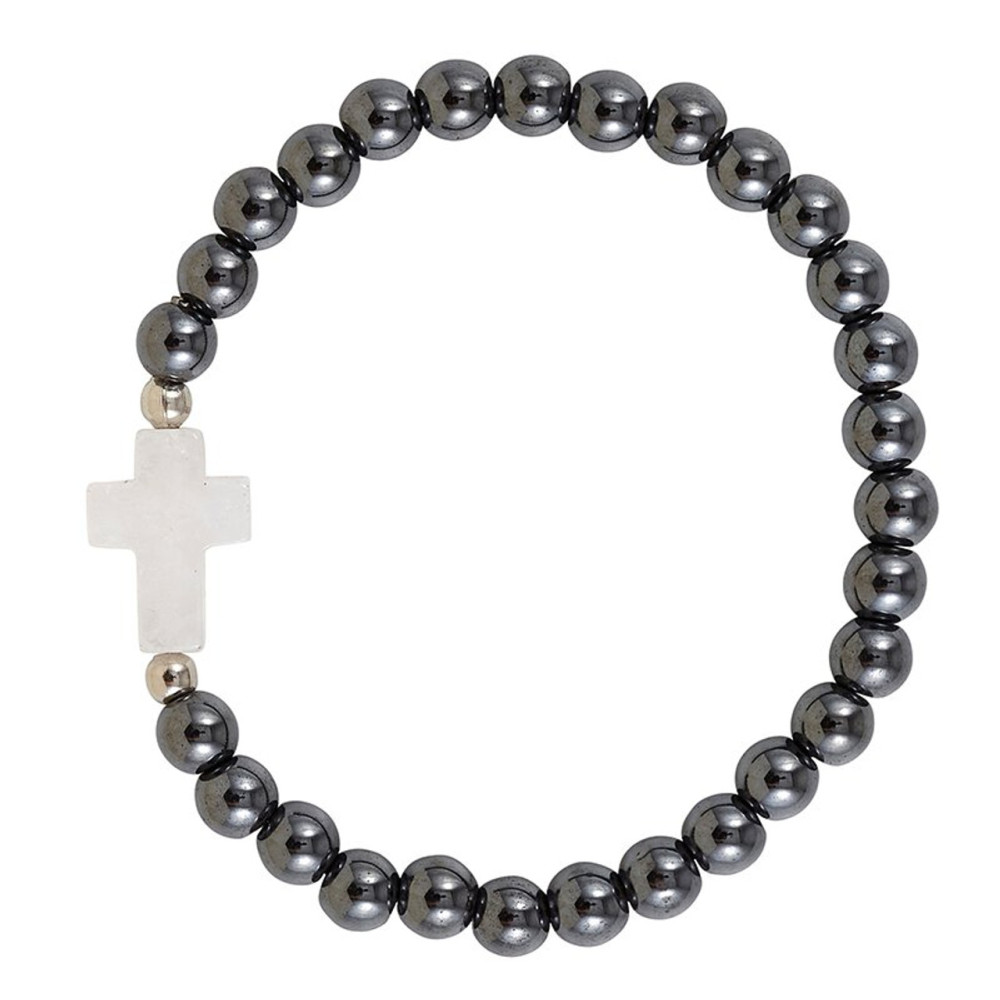 Bracelet Hematite cross