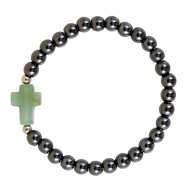 Bracelet Hematite cross