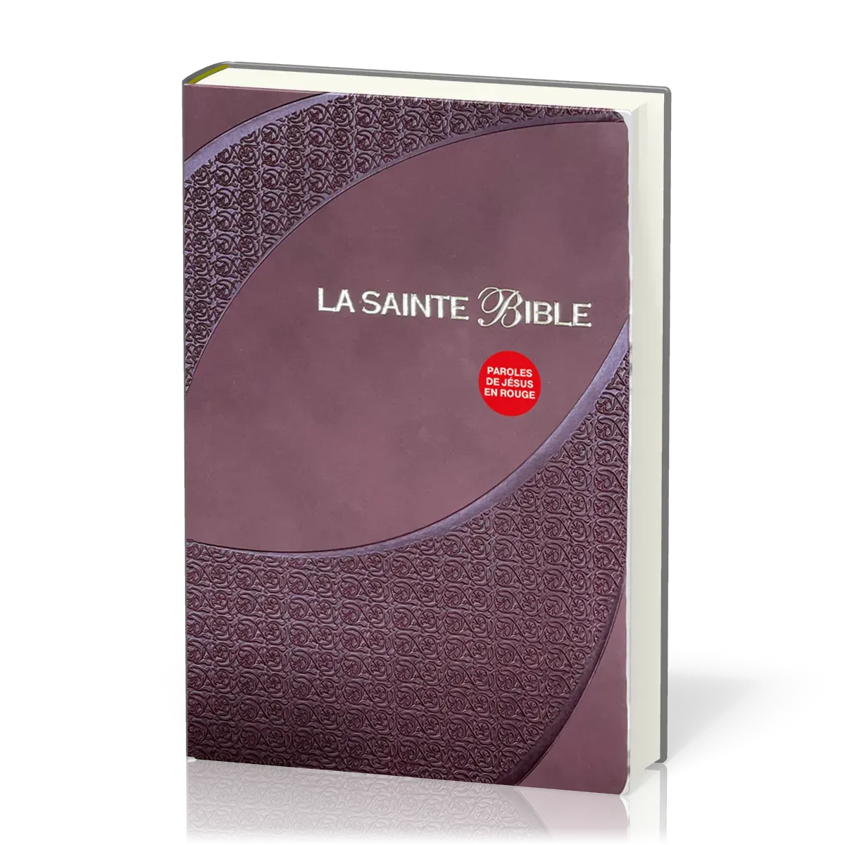 Bible Segond 1910 famille souple brun or onglets - Paroles de Jésus en rouge