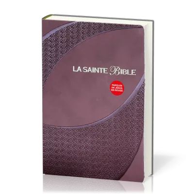 Bible Segond 1910 famille souple brun or onglets - Paroles de Jésus en rouge