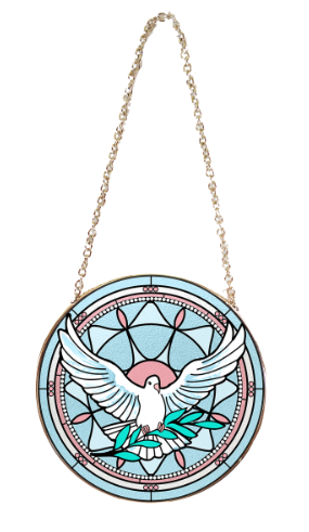 Vitrail mural verre - colombe