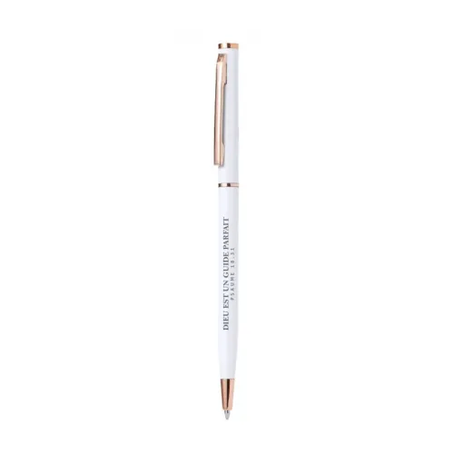 Stylo blanc alu - Dieu est un guide parfait