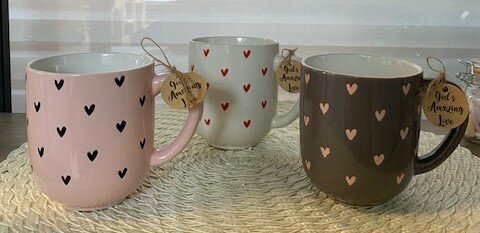 Mug set - Coeurs God's Amazing Love (3)