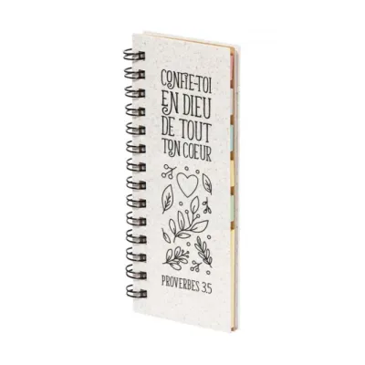 Mini-bloc notes avec post-its - Proverbes 3.5