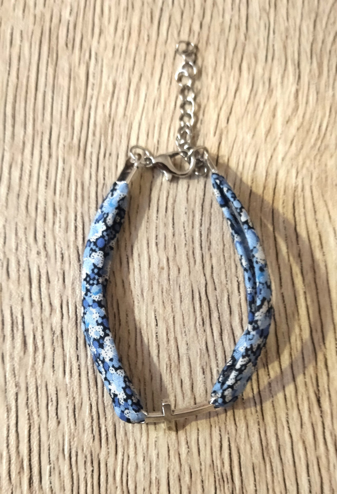 Bracelet Liberty - Croix argentée