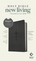 NLT Bible premium value thinline - black - soft leatherlook