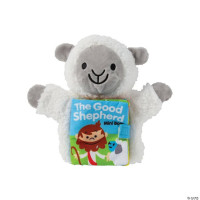 Peluche mouton with book - The good shepherd