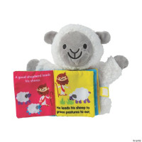 Peluche mouton with book - The good shepherd