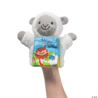 Peluche mouton with book - The good shepherd