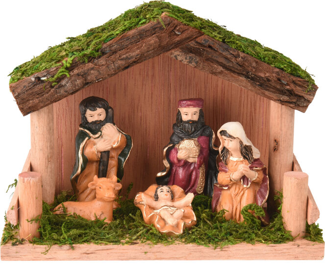 Crèche bois 5 figurines