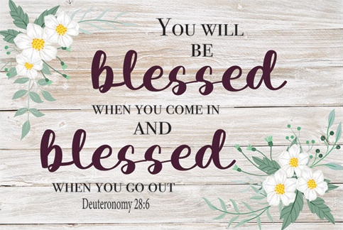 Tapis You will be blessed... - Deut. 28:6