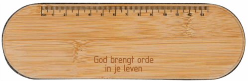 Etui met bambudeksel - God brengt orde in je leven