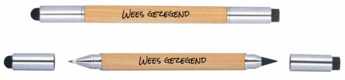 Potlood/Pen bamboo met gum - Wees gezegend