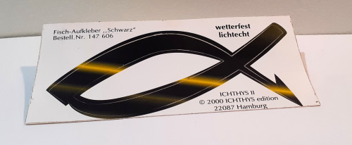 Autocollant ICHTUS couleurs diverses