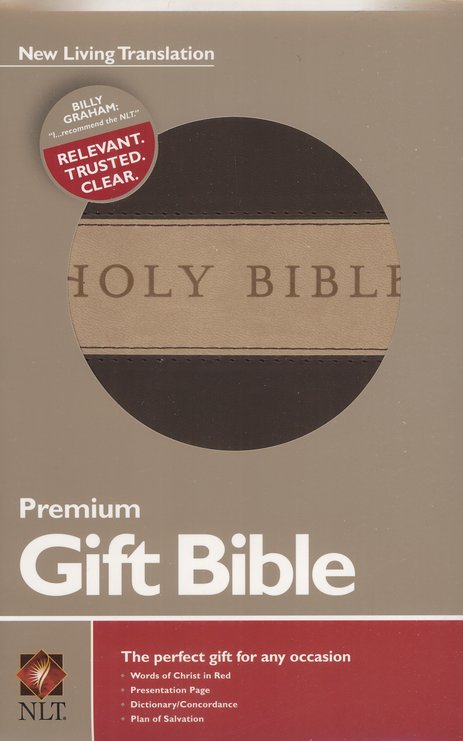 NLT gift Bible Brown/Tan