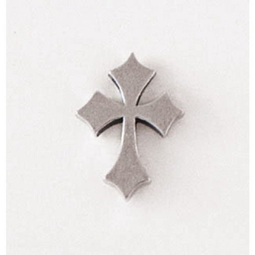 Pin's croix argent