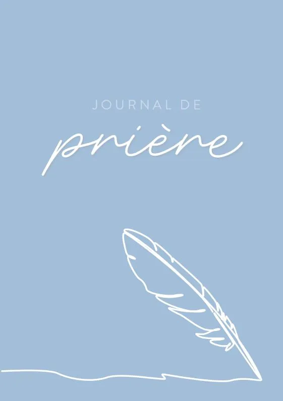 Journal de prière bleu