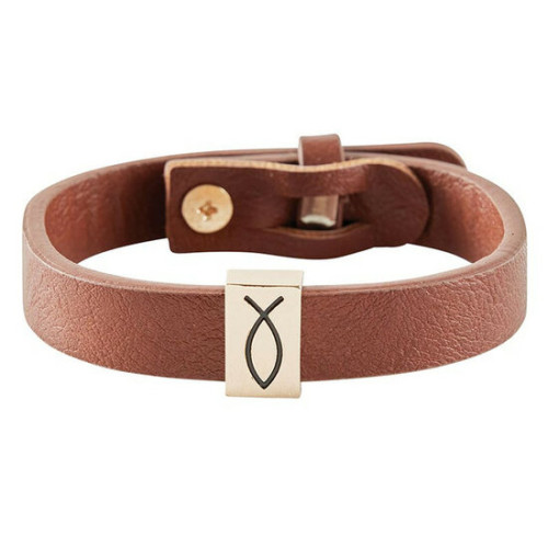 Bracelet cuir ICHTUS