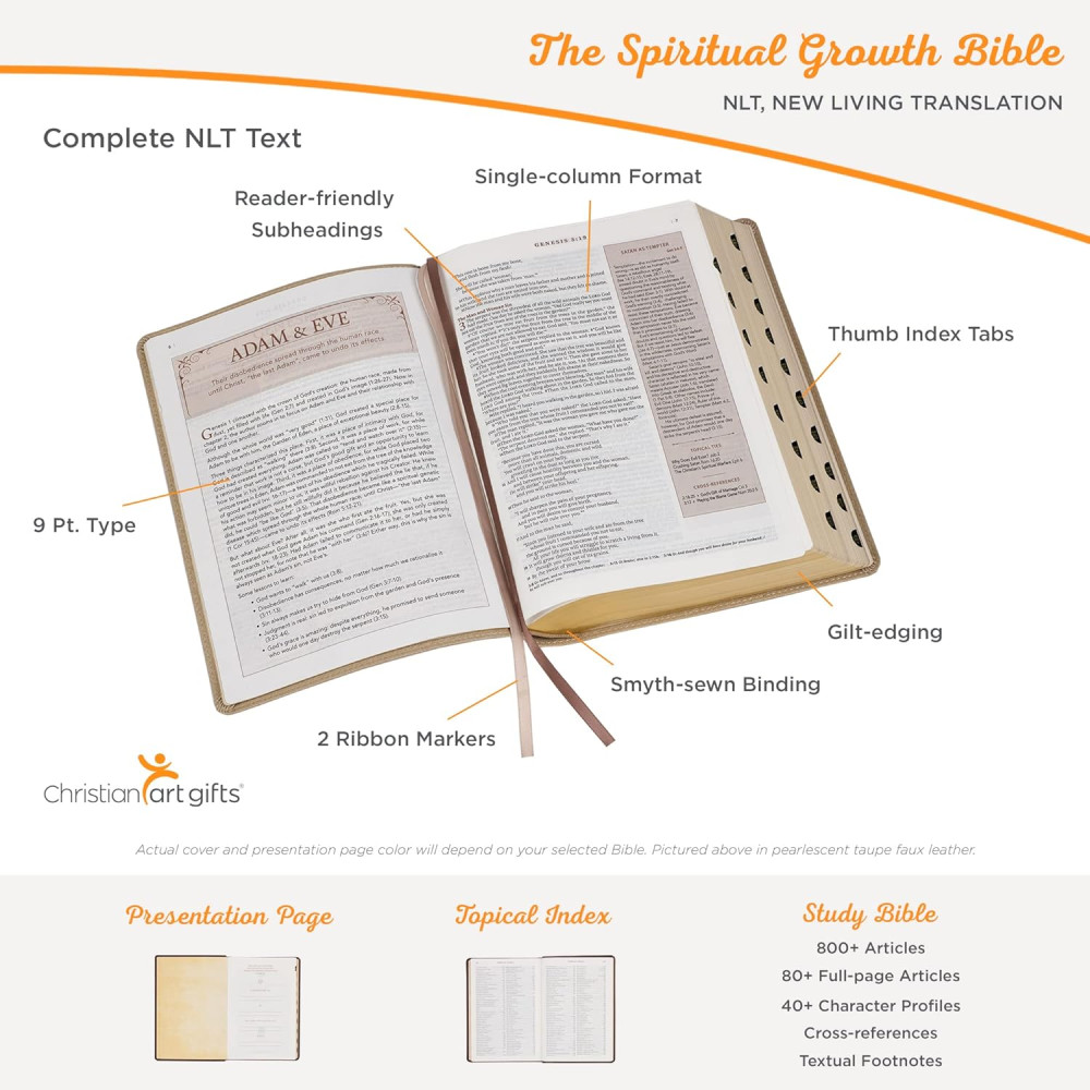 NLT The spiritual growth Bible