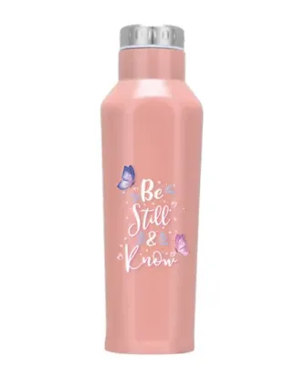 Bouteille thermos Be still & know - pink