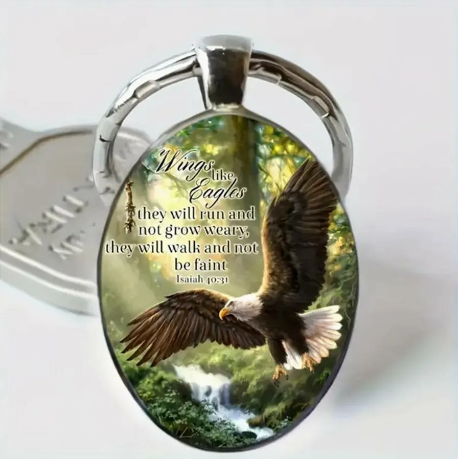 Porte-clé Wings like eagles... - Isaiah 40:31