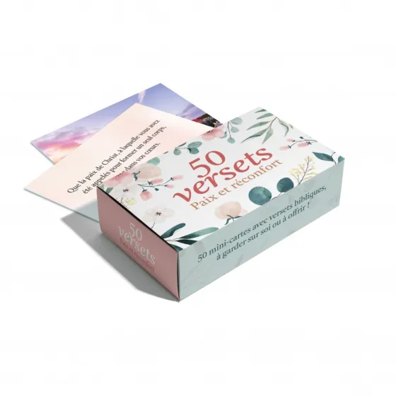 Lot de 50 versets - Paix et réconfort