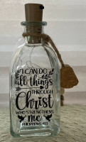 Bouteille LED - I can do all thigs through Christ... - Phil. 4:13